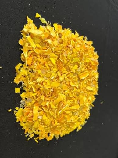 Yellow HDPE blow grade regrind