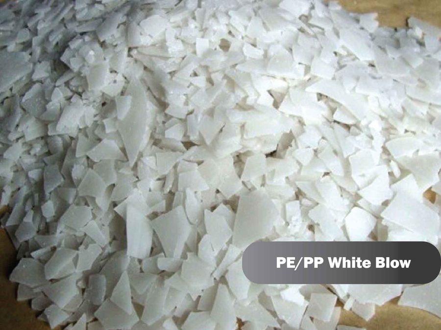 PE PP flakes white blow grade