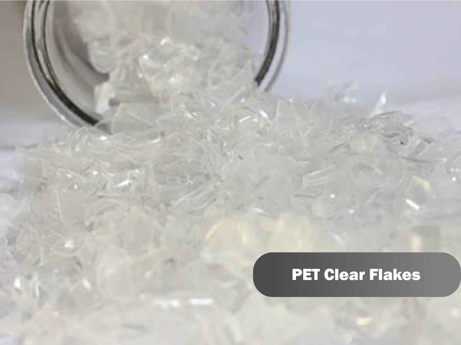 Hot washed clear PET flakes from Uganda