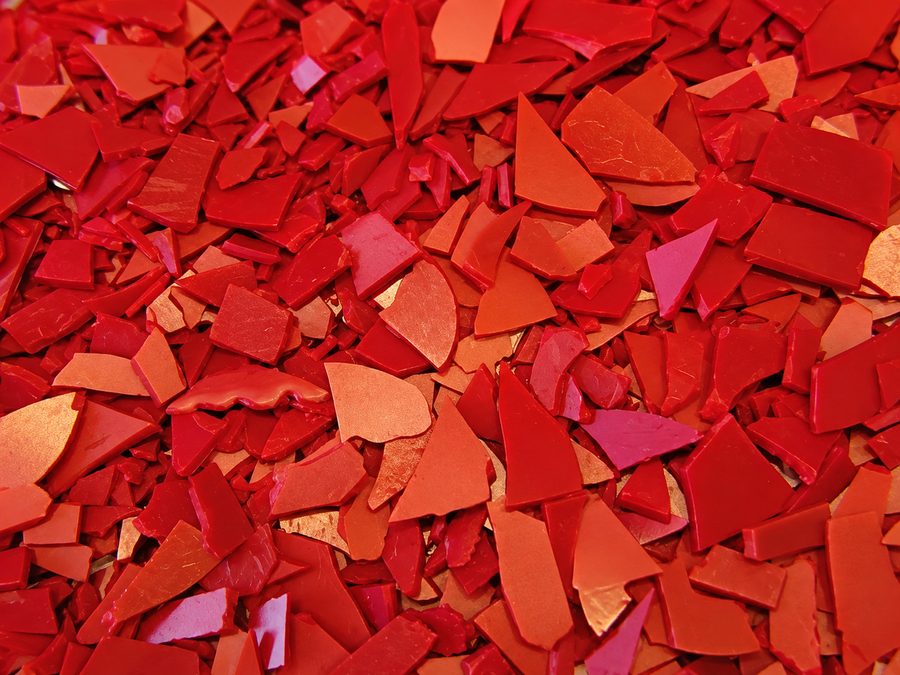 Red PP injection grade regrind
